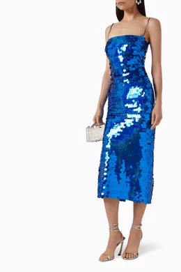 phoenix sequined midi dress PHOENIX IN CANDLE LIGHT  THE NEW ARRIVALS