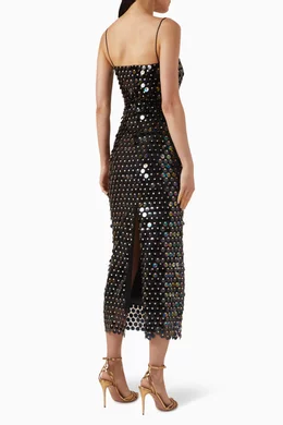 knee length dresses for ladies Phoenix Sequin Strappy Back Party Dress main image 0