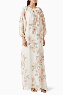 georgina linen maxi dress Georgina Linen Maxi Dress