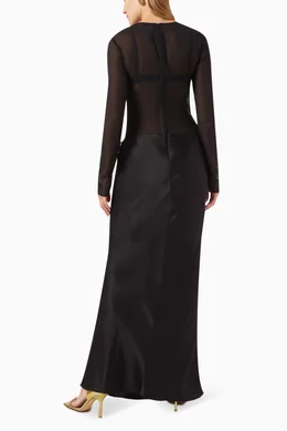 christopher esber sheer torso dress Christopher Esber Verdant Falls Sheer Torso Dress