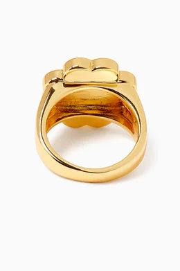 Buy Kate Spade New York White Heritage Bloom Signet Ring For Women Online Ounass Oman