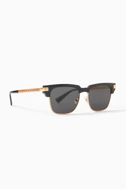 Men's square gold sunglasses online
