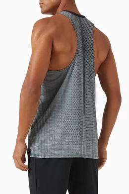 Buy Nike Running Black Dri-FIT ADV TechKnit Ultra Tank Top in