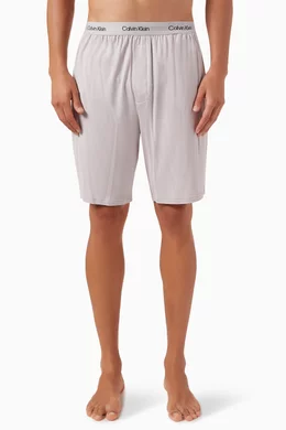 Buy Calvin Klein Neutral Sleep Shorts in Cotton Jersey For Men Online Ounass Oman