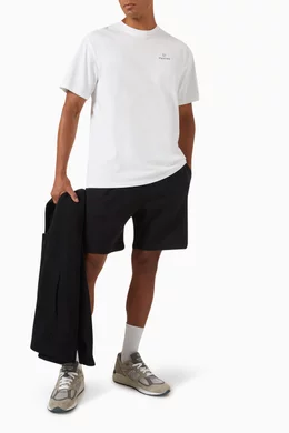 Buy Palmes Black Jimmy Sweatshorts in Recycled Cotton Blend Online for Men Ounass Oman