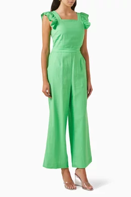 Yas jumpsuit green store