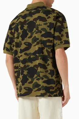 トップス A Bathing Ape 1ST CAMO ONE POINT POLO S A BATHING APE CAMO ONE POINT POLO – Social Status