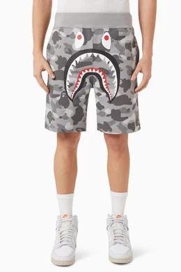 Shorts Shark Sweat Camo Shark Sweat Shorts Bape Shorts Grey Buy A