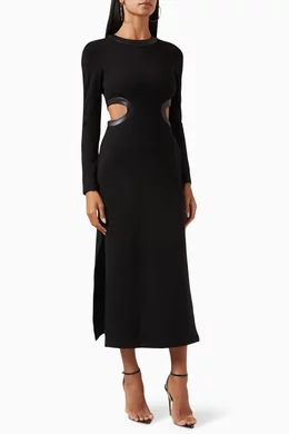 Marcelle long sleeve knit dress outlet