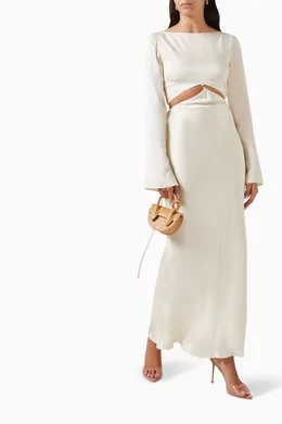 fuzzi maxi dress Fuzzi Printed Mesh Maxi M-XL