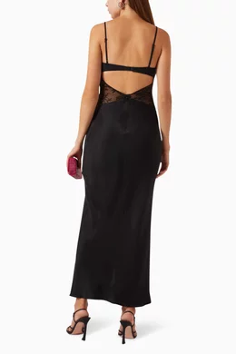 Buy Bec + Bridge Black Nora Lace Maxi Dress For Women Online | Ounass Oman