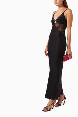 Buy Bec + Bridge Black Nora Lace Maxi Dress For Women Online | Ounass Oman