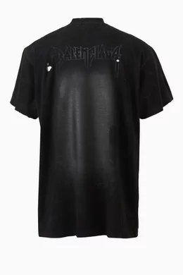 トップス 24SS Paris Moon Oversized TeeVintage Buy Balenciaga Black Paris Moon Oversized T-shirt in Vintage
