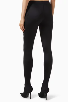 Buy Balenciaga Black Sporty B Knife Pantaleggings in Stretch
