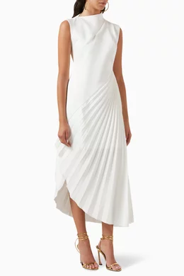 asymmetrical pleated dress white BCBGMaxazria Size 10 Dalia Black and Nude Lace Dress – FABULUX main image 0