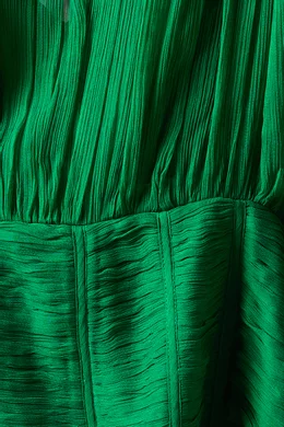 Buy Shona Joy Green Malina Ruched Panelled Mini Dress For Women Online |  Ounass Oman