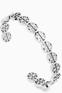 Buy Tory Burch Silver Miller Thin Cuff in 18kt Gold-plated 