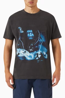 Buy Kith Black x Star Wars™ Emperor Vintage T-shirt in Cotton