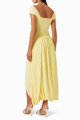 dresses for women with sleeves Women Lace V-Neck Puff Sleeve Elegant Dress Luxury Party Slim Short Sleeve  Long Dresses Meters Apricot L at Amazon Women's Clothing store