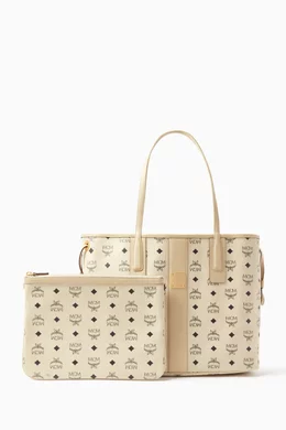 Mcm medium visetos shopper tote on sale