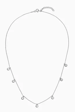 Round crystal necklace top