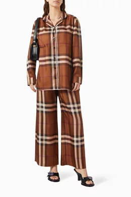 Burberry Shirts Burberry Silk Pajamas Men's Burberry London Green