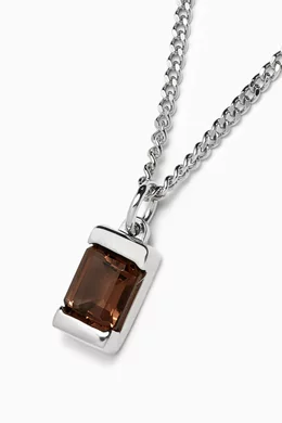 【Miansai】Valor Gray Topaz Necklace,Sterling Silver Buy Miansai Grey Valor Topaz Necklace in Sterling Silver For