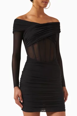 Buy Misha Black Mae Mini Dress For Women Online | Ounass Oman