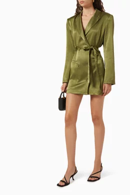 Buy Shona Joy Green Arienzo Mini Blazer Dress in Viscose-blend For Women  Online | Ounass Oman