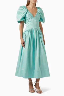 camila midi dress marine layer Camila Midi Dress M / Medium Wash
