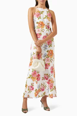 Buy Reformation Multicolour Selia Maxi Dress in Linen For Women Online |  Ounass Oman