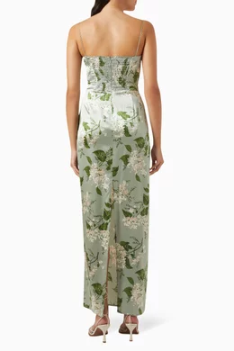 reformation green frankie dress Red And Green Bridal Shower Game Guess The Dress main image 0