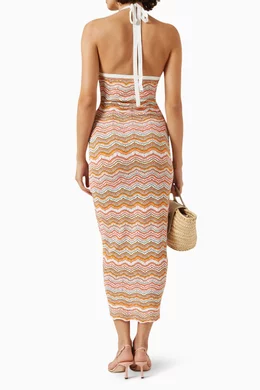 veronica beard armelle knit dress Buy Multicolour Halterneck in Stretch-knit For Women Online parent-family-sku:262-WRD0337-FB0162-001