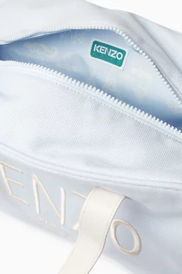 Buy KENZO KIDS Blue Logo Diaper Bag in Cotton Canvas For Baby Boys Online Ounass Oman