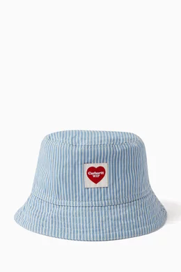 Buy Carhartt WIP Blue Terrell Bucket Hat in Hickory Denim For Men