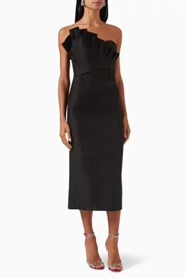acler dress black Acler Glastonbury Mini Dress in BLACK
