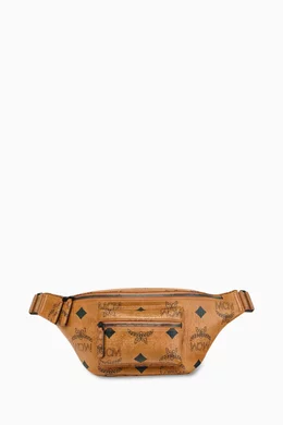 Buy MCM Brown Medium Fursten Belt Bag in Maxi Visetos Canvas For UNISEX Online Ounass Oman