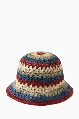 Brixton Essex Raffia scup Bucket