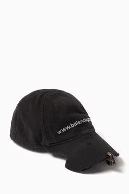 【balenciaga】Bal.com Front Piercing キャップ 関税込☆size有【BALENCIAGA】Bal.com Front Piercing キャップ