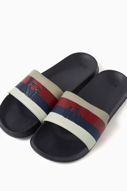 Buy Kith Color Multi Stripe Serif Slides Online for Men Ounass Oman