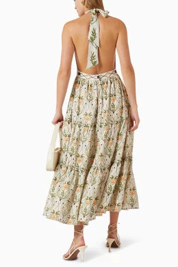 agua bendita halter maxi dress Agua Bendita: Elise Maxi Dress (21762) S