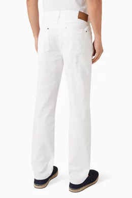Buy Onia White Summer Pants in Denim For Men Online Ounass Oman