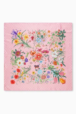 Gucci floral scarf sales