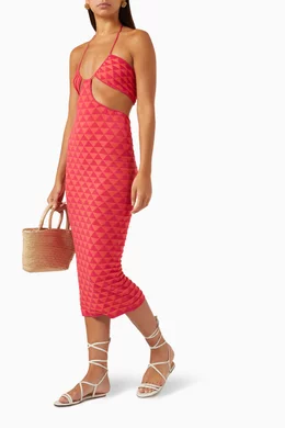 knee length dresses for ladies Kiana Floral Ruched Midi Dress  Bella Mia