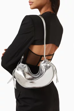 ★YUZEFI★ Mini Fortune Cookie Shoulder Bag Silver YUZCHBFM4 13869804-6724998264376269.jpg