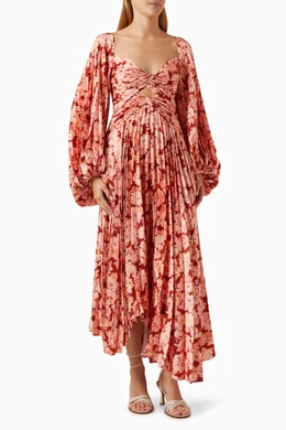 acler auroa midi dress Acler Auroa Twist-Front Midi Dress