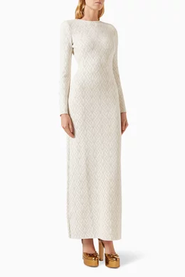 Buy Elisabetta Franchi Neutral Red carpet Geometric-motif
