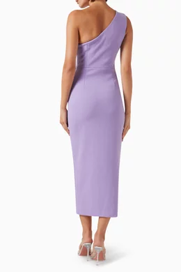 Buy Mossman Purple Fade Into You Midi Dress For Women Online Ounass Oman