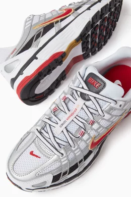 Nike p 6 white red top