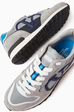 Valentino V Logo Pace Sneaker \'Grey Blue\' Valentino Garavani VLogo Pace low-top Sneakers | Grey  main image 2